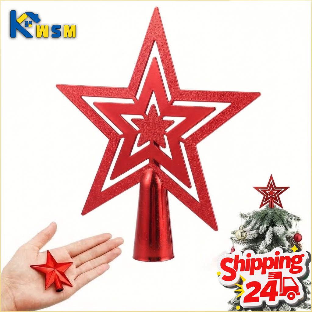 Star Tree Topper - 1-20 шт. Золотая блестящая звезда для