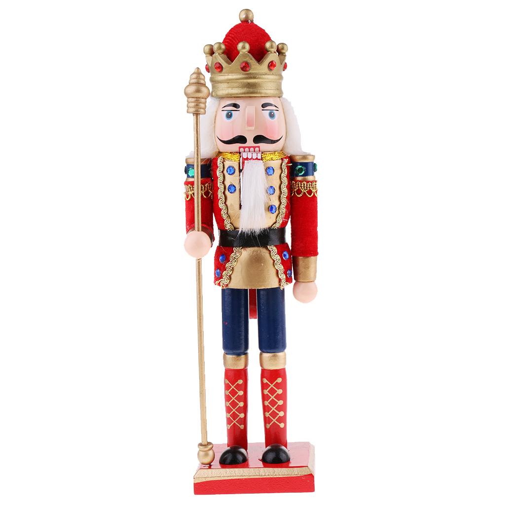 Nutcracker Figurine - Раскрашенная вручную деревянная фигурка Щелкунчика-солдата с