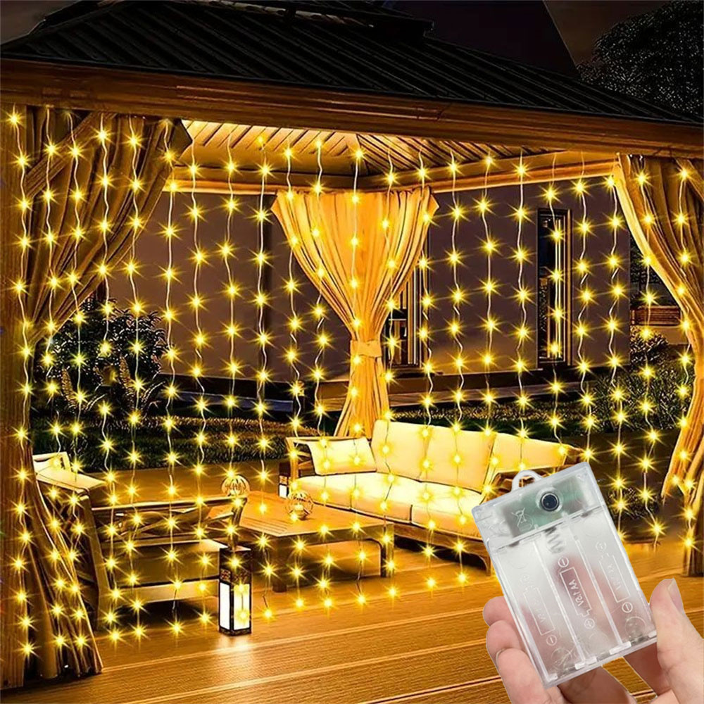 Led Fairy String Lights - Рождественское домашнее украшение 2026: светодиодная гирлянда-штора