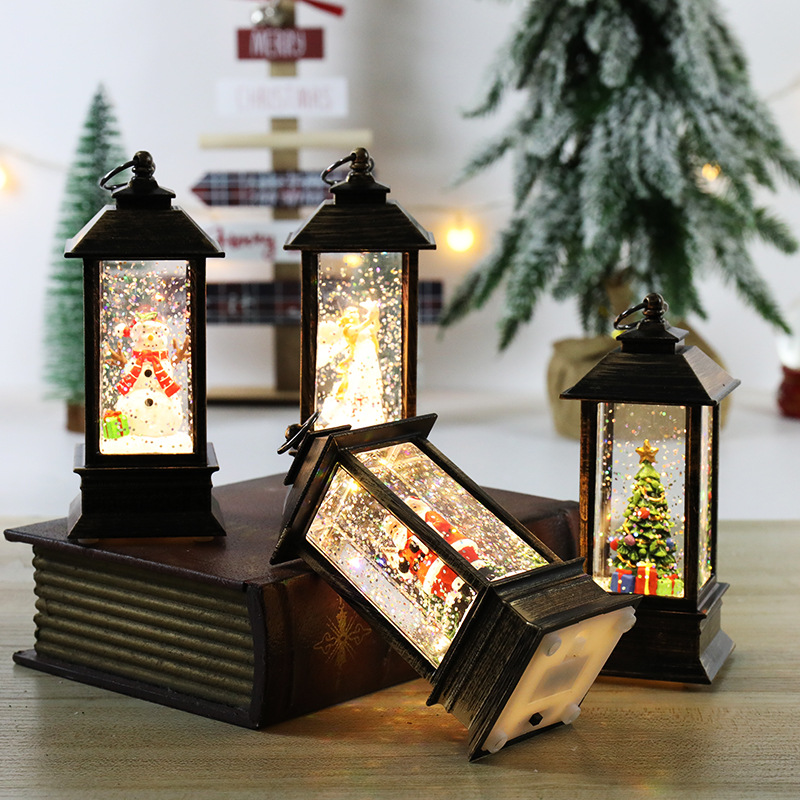 Star Tree Topper - Рождественские светодиодные ветровые огни Санта-Клаус Снеговик