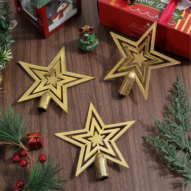1-20 шт. Золотая блестящая зве – обзор и цена Star Tree Topper