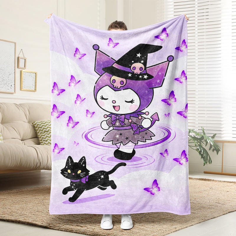Плед Sanrio «Уютная фиолетовая – обзор и цена Christmas Throw Blanket