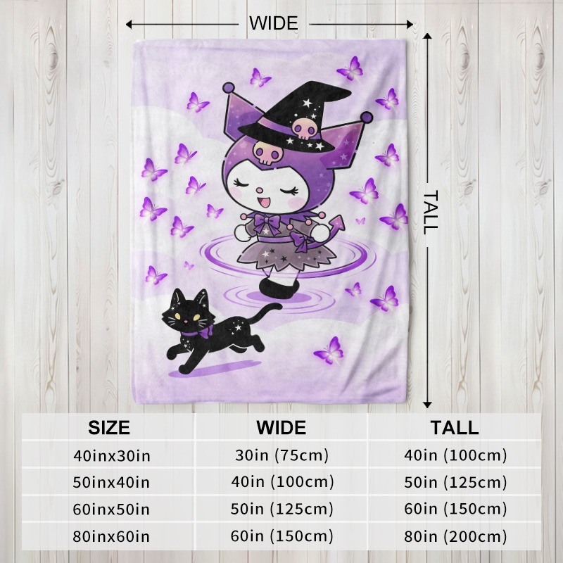 Плед Sanrio «Уютная фиолетовая – обзор и цена Christmas Throw Blanket