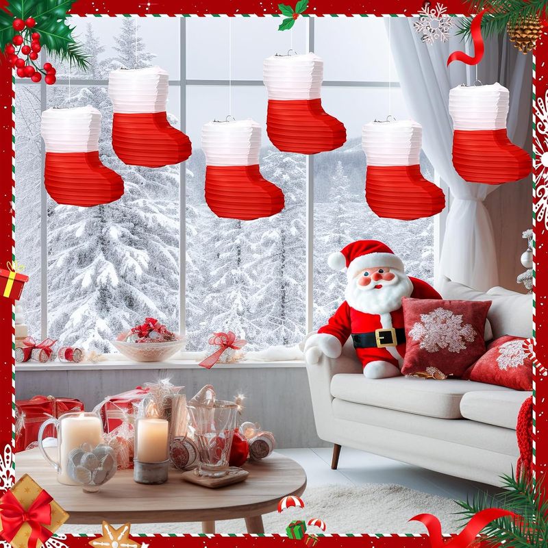 1 шт. Рождественские бумажные  – обзор и цена Christmas Stocking Hanging