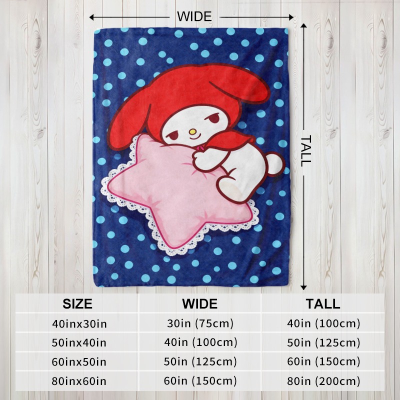 Плед Sanrio My Melody Star Pil – обзор и цена Christmas Throw Blanket