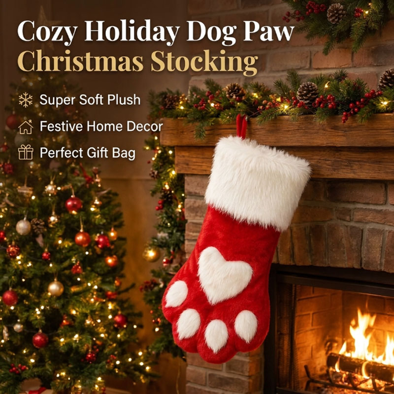 Зимний плюшевый рождественский – обзор и цена Christmas Stocking Hanging