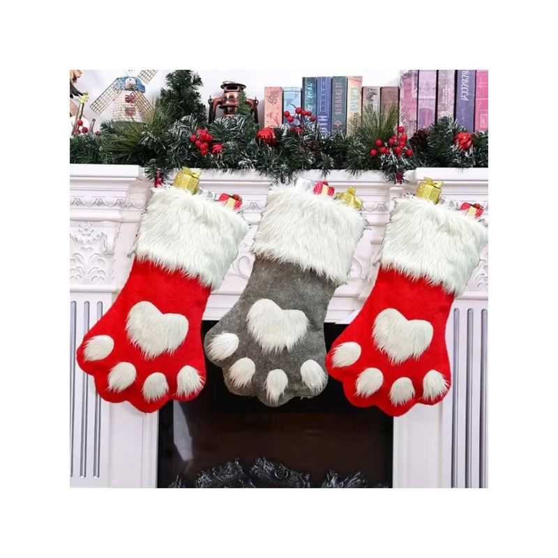 Зимний плюшевый рождественский – обзор и цена Christmas Stocking Hanging