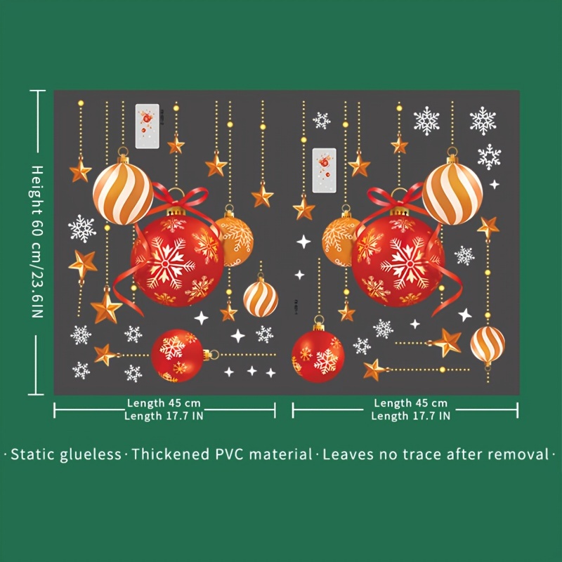 Рождественские наклейки, украш – обзор и цена Snowflake Window Decal